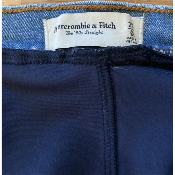 Abercrombie & Fitch Women's Maternity Jeans The Ankle 90s Straight Size 25/0L - Picture 9 of 14